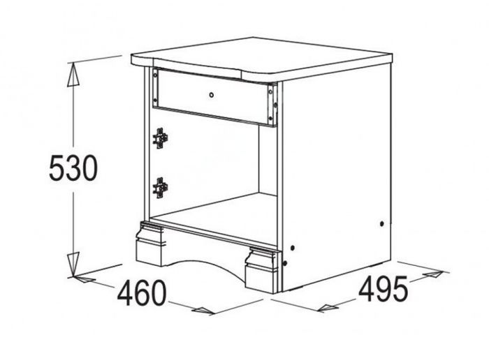 Ольга 1Н тумба прикроватная