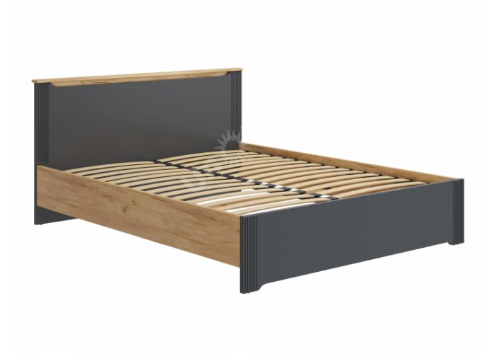 Эмилия Кровать ЭЛ-31 дуб крафт золотой/графит