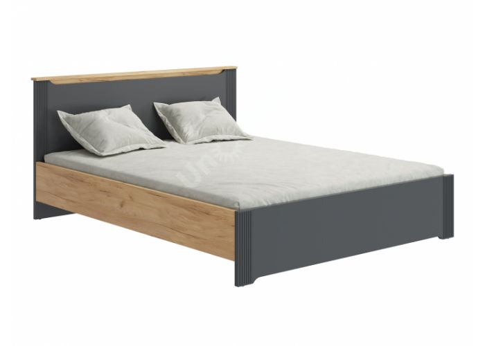 Эмилия Кровать ЭЛ-31 дуб крафт золотой/графит