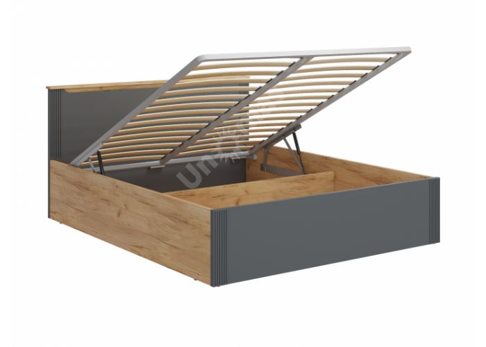 Эмилия Кровать с подъемным механизмом ЭЛ-35 дуб крафт золотой/графит