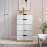 Эмилия Комод ЭЛ-18 дуб крафт золотой/меренга