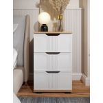 Тумба прикроватная Эмилия ЭЛ-26 дуб крафт золотой/меренга