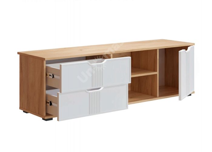 Тумба Эмилия ЭЛ-40 дуб крафт золотой/меренга