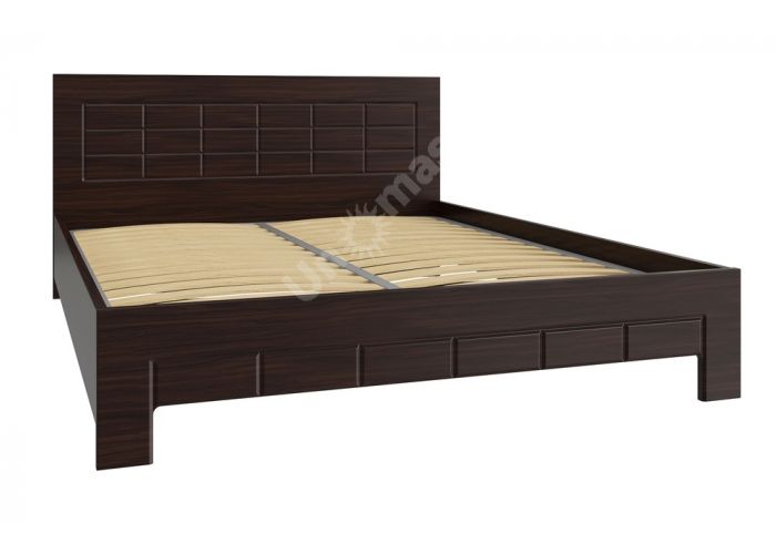 Изабель, ИЗ-712К (200х160) Кровать (без ламелей и опор) Орех темный