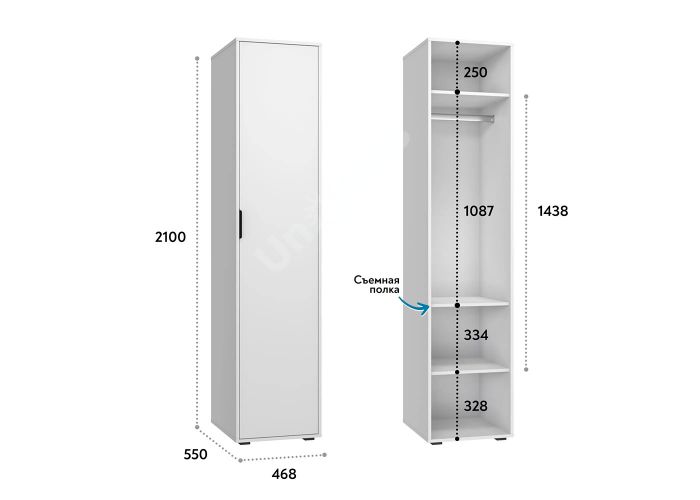Пенал Оптима, ОП-02 белый структурный/меренга