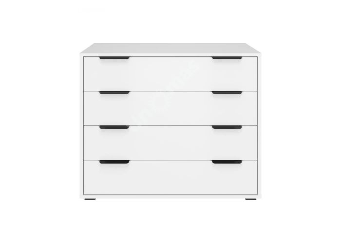 Комод Оптима, ОП-04 белый структурный/меренга