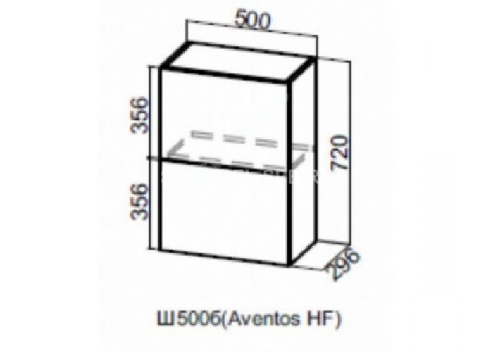 Лофт, Ш500б/720 Шкаф навесной (барный) 500 (Aventos HF) Лофт, Ш500б/720 Шкаф навесной (барный) 500 (Aventos HF)