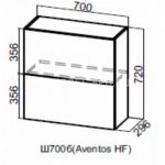 Лофт, Ш700б/720 Шкаф навесной (барный) 700 (Aventos HF)
