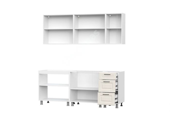 Кухонный гарнитур Грейвуд МДФ 2,0 м  (без столешницы)