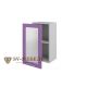 Волна Фиолетовый, Ш400с/720 Шкаф навесной (со стеклом)