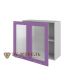 Волна Фиолетовый, Ш800с/720 Шкаф навесной (со стеклом)