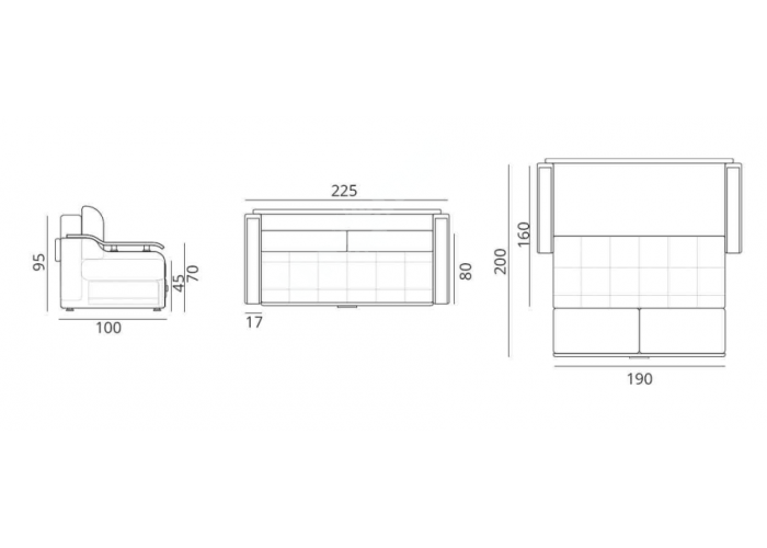 Диван Прямой "Лидер-3"