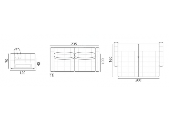 Диван Прямой "Лондон"