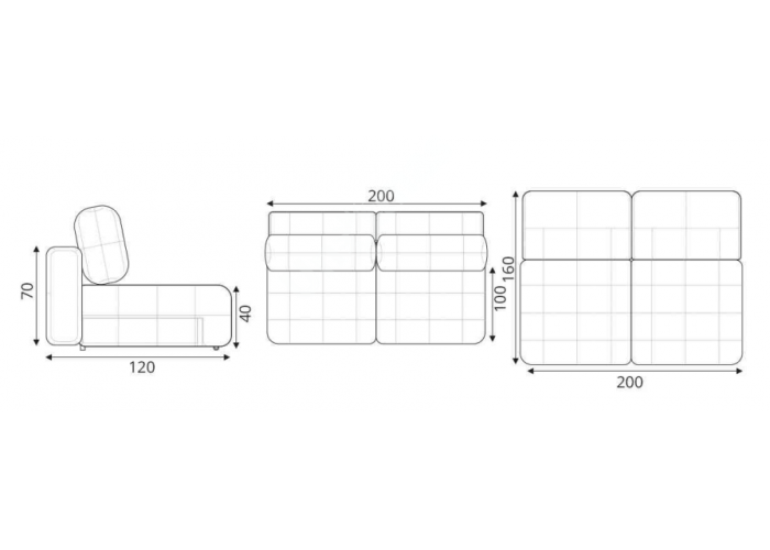 Диван Прямой "Лондон 2"