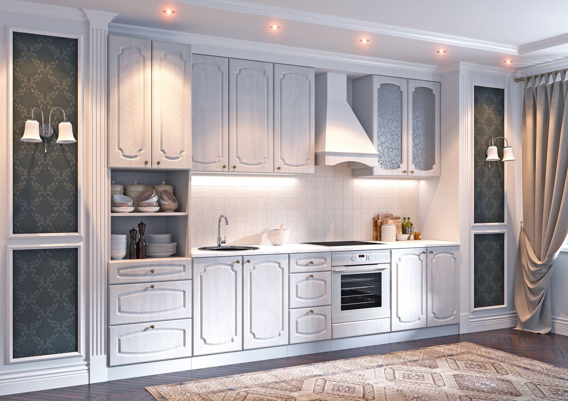 Кухня SV мебель классика белая сосна